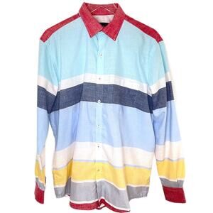 Mens Zents Button Front Shirt Sz 44